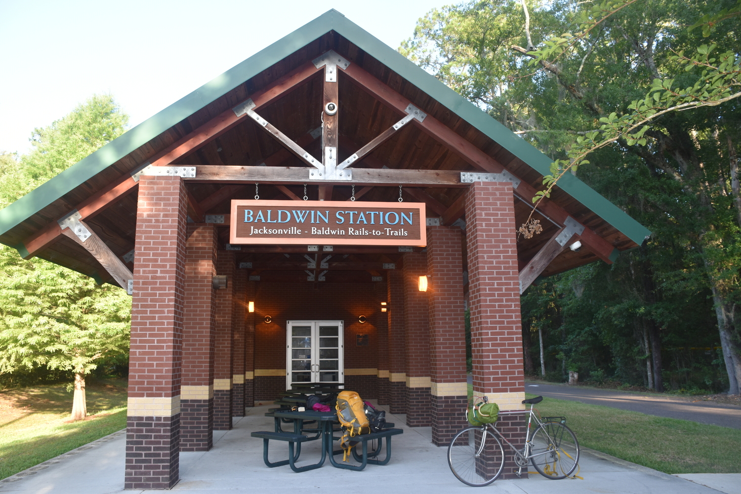 Baldwin Station Photo includes bike.